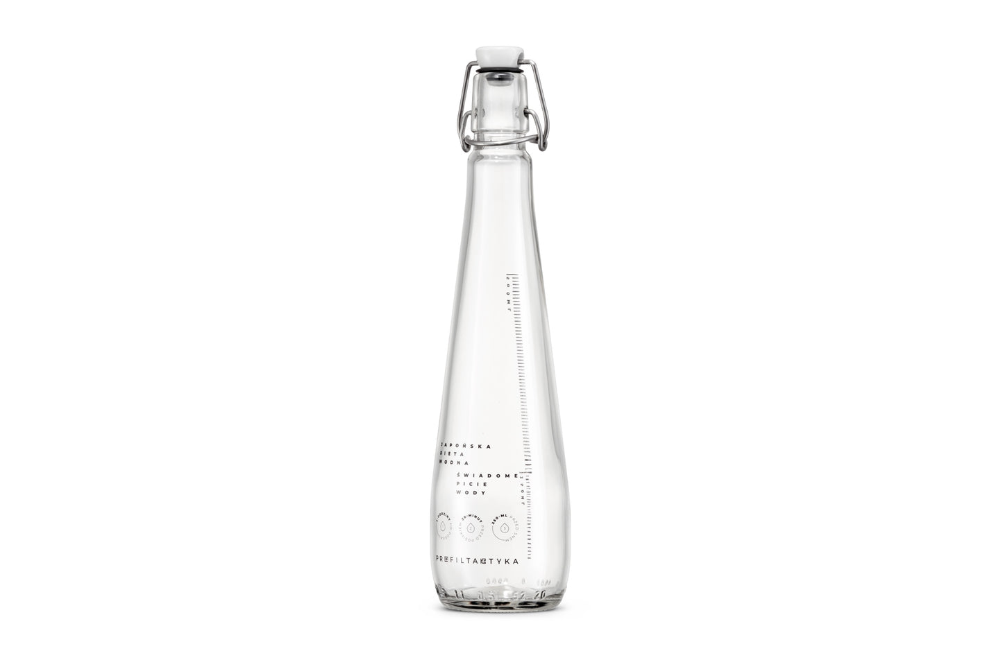 Szklana butelka 500ml – Japońska Dieta Wodna