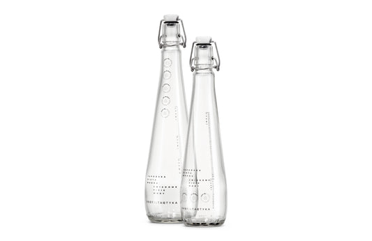 Komplet szklanych butelek 750ml i 500ml - Japońska Dieta Wodna