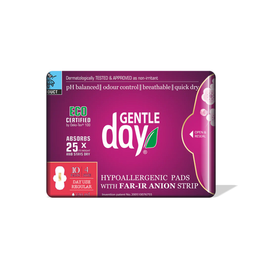 Podpaski ekologiczne Gentle Day® z paskiem anionowym, 10 szt.