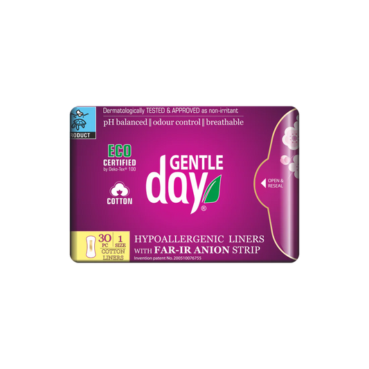 Wkładki ekologiczne Gentle Day® do codziennego stosowania z paskiem anionowym, 30 szt.