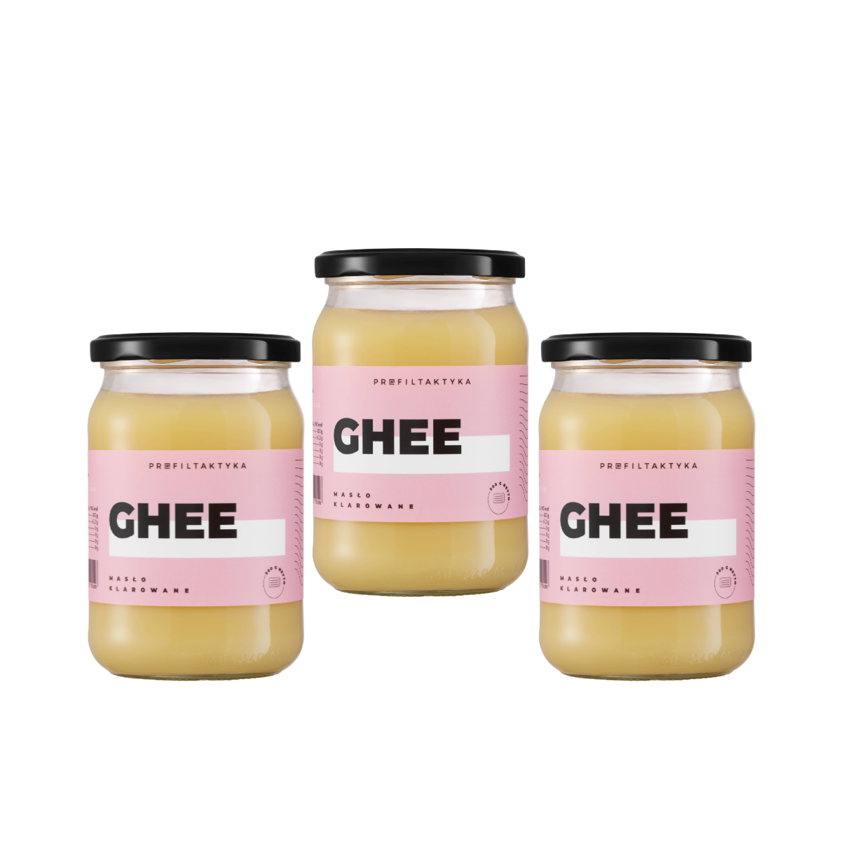 Zestaw 3 sztuk masła klarowanego GHEE - Ghi
