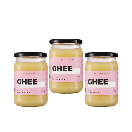 Zestaw 3 sztuk masła klarowanego GHEE - Ghi